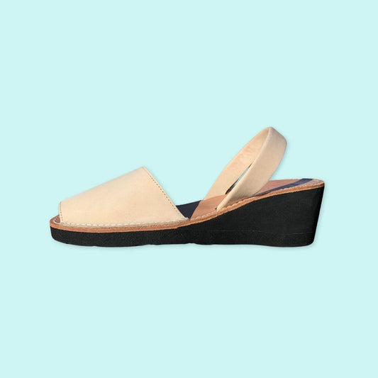 Abarcas con cuña alta