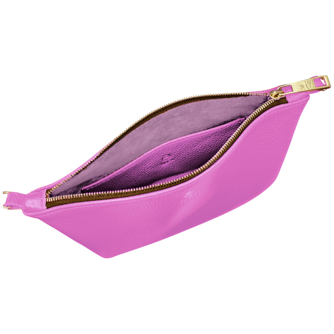 Granulado Rosa | Bolso de piel para mujer | Bandolera con Tira ajustable