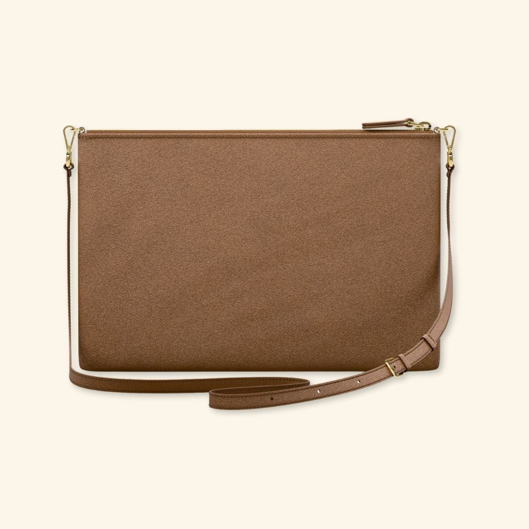 Serraje Clay | Bolso de piel para mujer | Con Tira ajustable