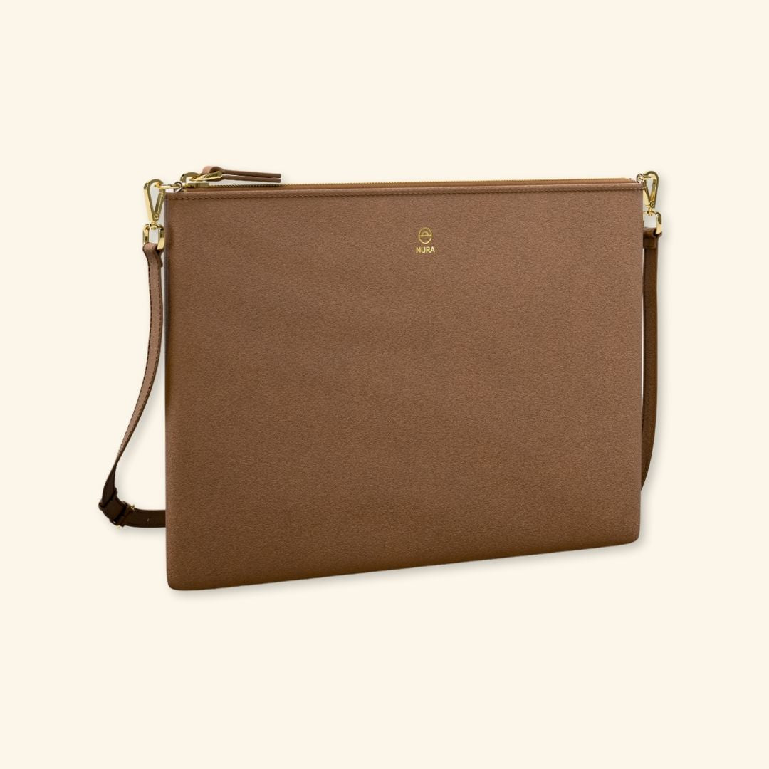 Serraje Clay | Bolso de piel para mujer | Con Tira ajustable
