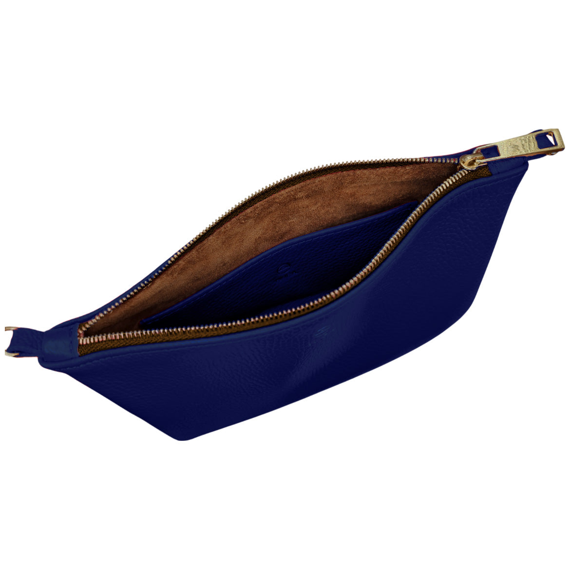 Granulado Azul Marino | Bolso de piel para mujer | Bandolera con Tira ajustable
