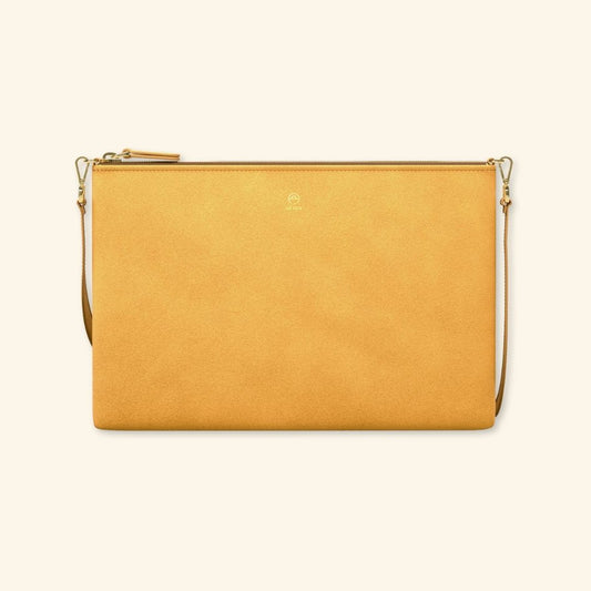 Serraje Amarillo | Bolso de piel para mujer | Con Tira ajustable