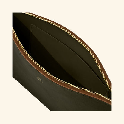 Serraje Avocado | Bolso de piel para mujer | Con Tira ajustable