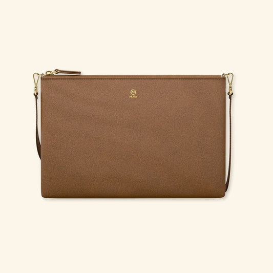 Serraje Clay | Bolso de piel para mujer | Con Tira ajustable