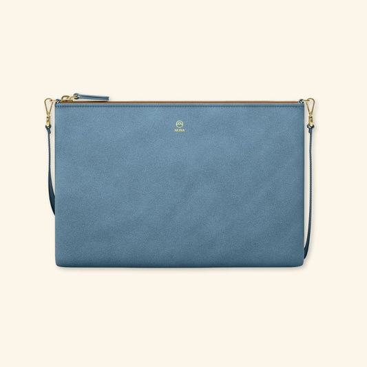 Serraje Cobalto | Bolso de piel para mujer | Con Tira ajustable