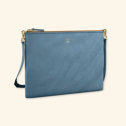 Serraje Cobalto | Bolso de piel para mujer | Con Tira ajustable