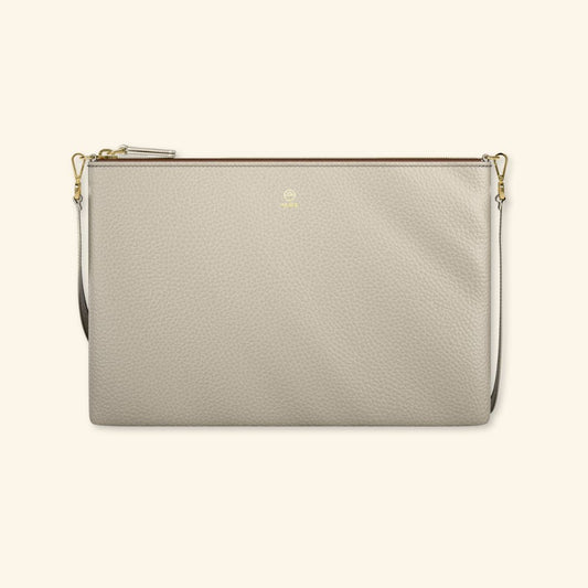 Granulado Piedra | Bolso de piel para mujer | Bandolera con Tira ajustable