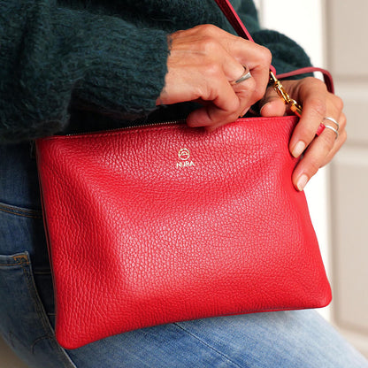 Cherry con interior serraje marron