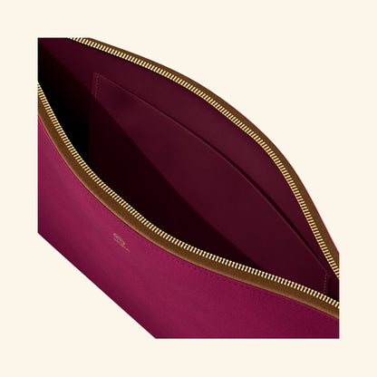 Serraje Orquidea | Bolso de piel para mujer | Con Tira ajustable