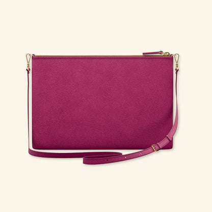 Serraje Orquidea | Bolso de piel para mujer | Con Tira ajustable