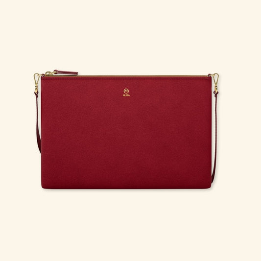 Serraje Red Fire | Bolso de piel para mujer | Con Tira ajustable