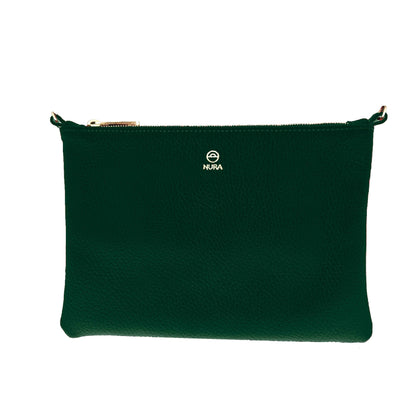 Verde con interior serraje marrón