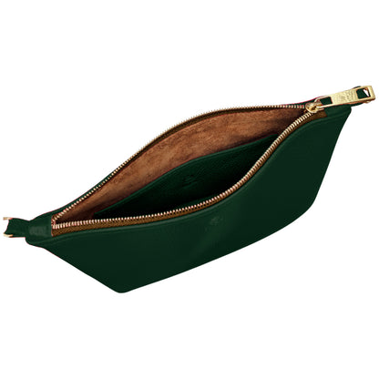 Verde con interior serraje marrón